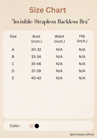 Invisible Strapless Backless Bra