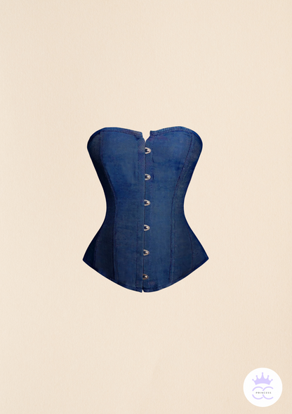 Denim Corset Waist Trainer