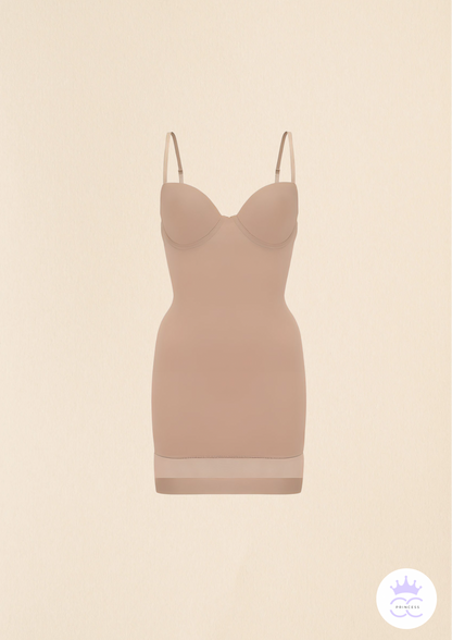 Body Contour Underwire Slip Dress