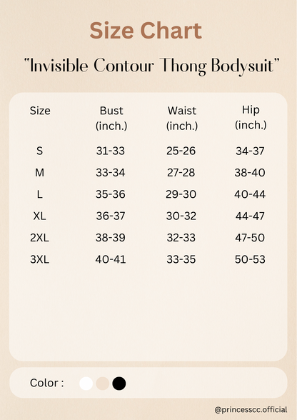 Invisible Contour Thong Bodysuit