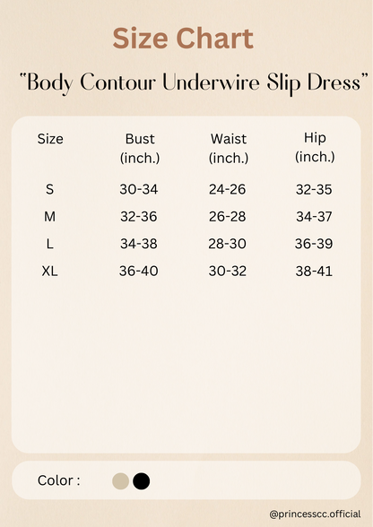 Body Contour Underwire Slip Dress