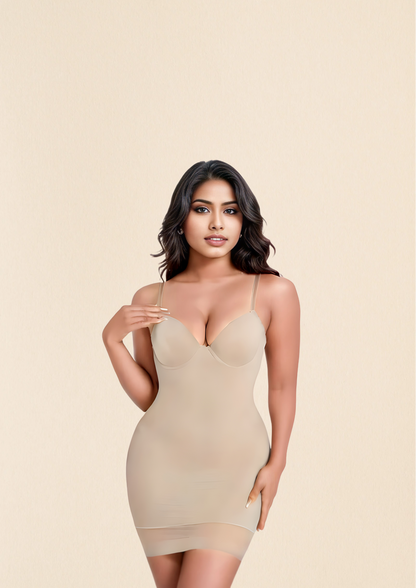 Body Contour Underwire Slip Dress